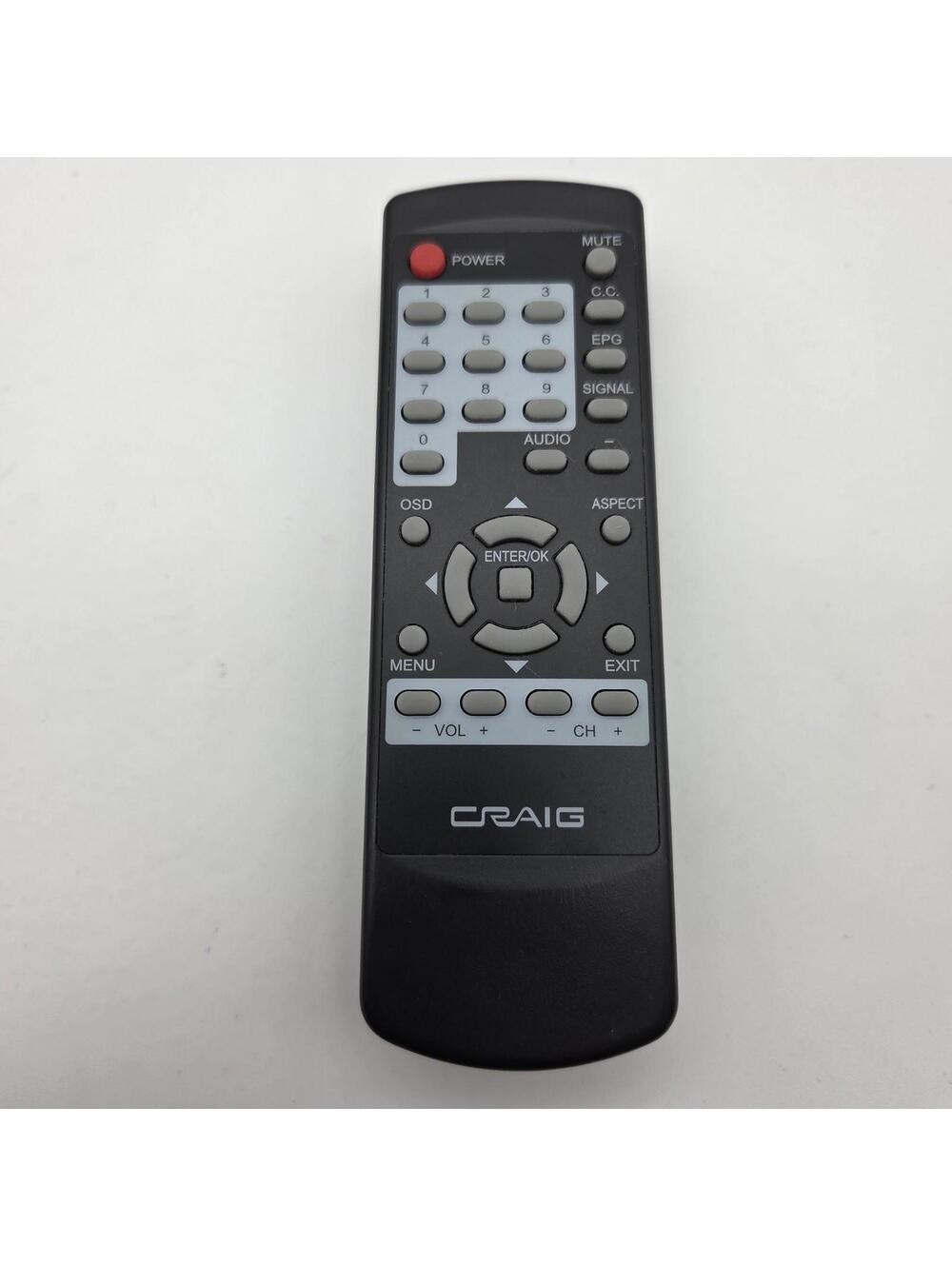 OEM Craig CG003 Remote Control for Digital TV Tuner Converter Box CVD508 Tested